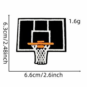New Iron on Embroidery <b>Basketball</b> Theme Jersey <b>Basketball</b> Stands MVP Patch for Clothes Backpack Decoration - Product Image 5