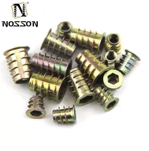 Nhôm Kẽm Hợp Kim 6061 6063 Đầy Màu Sắc Kẽm Mạ Chèn Nut Đồ Nội Thất