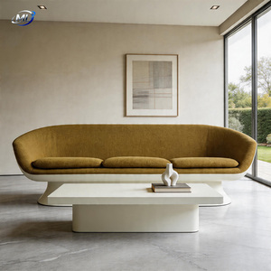 Ensemble de canapés Chesterfield gonflables modernes en forme de L avec revêtement en tissu, trois places, durables, pour hôtels, villas et clubs - Product Image 2