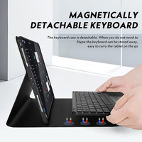 Étui pour tablette en cuir PU ultra-fin et léger avec clavier BT, clavier personnalisable pour Honor Pad 8 12 pouces, certifié