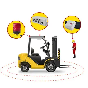 UWB technology anti collision sensor system warehouse proximity warning system forklift safety anti-collision alarm