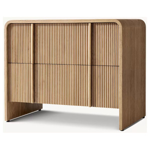 ALORA CLOSED NIGHTSTAND rh FURNITURE Modern Luxury NightStand Closed <b>Bedroom</b> Nightstands With Drawer - Product Image 4