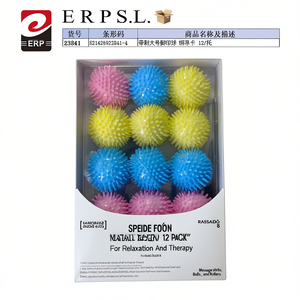 ลูกบอลนวดเท้าแบบมีหนาม ขนาดใหญ่ แพ็ค 12 ลูก เพื่อการผ่อนคลายและการบำบัด - Product Image 2