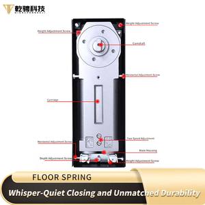 Modelo de servicio pesado <span class=keywords><strong>322</strong></span> Acero inoxidable Construcción completa Velocidad de fuerza de cierre ajustable Resorte de piso de diseño moderno para puertas de vidrio - Product Image 5