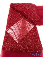 Travail manuel indonésie corée dubaï strass cristal mariée violet Sequin luxe brodé robe de soirée 3d perlé dentelle tissu