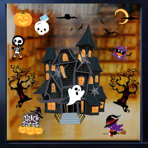 3d <span class=keywords><strong>Maison</strong></span> Halloween Décorations de Fenêtre Auto-adhésif Mur <span class=keywords><strong>Autocollant</strong></span> - Product Image 3