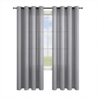Rideaux modernes en polyester à œillets, plissés, texturés, tissés, unis, voilages, occultants, isolants, ignifuges, toutes saisons pour la maison