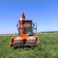 Récolte d'ensilage agricole à griffes à moteur diesel Récolteuse de fourrage pour tracteur