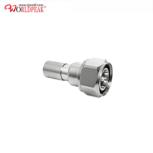 Réduction d'usine L20 Connecteur Mini DIN mâle droit à souder 4.<span class=keywords><strong>3</strong></span>-10 pour câble coaxial <span class=keywords><strong>Superflex</strong></span> <span class=keywords><strong>3</strong></span>/8" 50Ω Faible PIM -160dBc 6GHz - Product Image 1