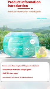 Promo! Pod Cuci Pakaian Sekali Pakai Ramah Lingkungan Aroma Laut 8g Bentuk Gel untuk Pakaian 50pcs Kemasan Kotak untuk Mencuci Baju - Product Image 4