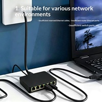 Répartiteur de câble réseau 1 à 6 ports Gigabit, accès Internet simultané, commutateur réseau RJ45, distributeur