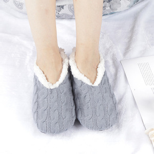 Usine Dames À L'intérieur Moelleux Plat Tapis Ballerine Maison Fourrure Pantoufles Chaussettes Femmes - Product Image 3