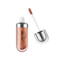 Gloss à lèvres liquide brillant nacré, imperméable, longue durée, anti-adhésif, style mignon, base transparente, boîte personnalisable, vente chaude
