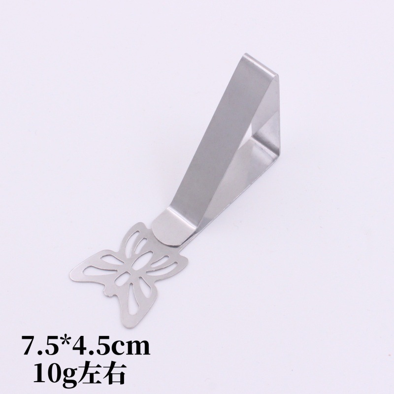 Butterfly-shaped tablecloth clip [triangle style]