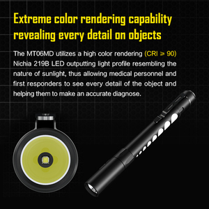 Xách tay AAA pin IP68 không thấm nước hợp kim nhôm y tế đèn pin mini bút hình <span class=keywords><strong>LED</strong></span> <span class=keywords><strong>180</strong></span> Lumens cao/trung bình/thấp 0-200m - Product Image 4