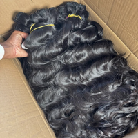 Cheveux Brésiliens 15A Grade de Haute Qualité Double Tirage Cheveux Humains Vierges Bruts à Cuticules Alignées en Lots