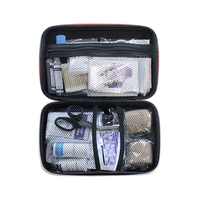 Trousse de premiers soins multifonctionnelle pour animaux de compagnie en matériau EVA léger 25-en-1 pour le camping en plein air et la randonnée, fournitures d'urgence pour chats et chiens