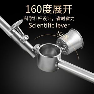 Stainless Steel Garlic Press Thickened Manual Garlic Mincer <b>Kitchen</b> Tool For Home Use - Product Image 2