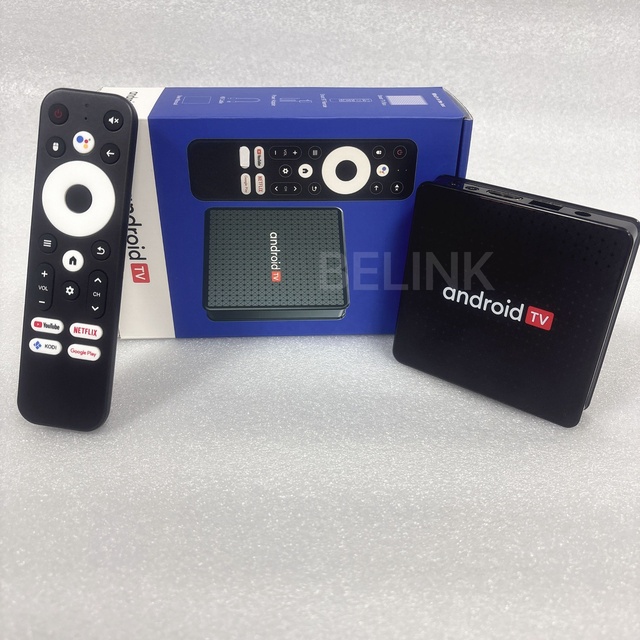 2024 Cheapest ATV Box 2.4g 5g Dual Wifi Smart Allwinner H313 Voice Remote OTT Androidtv Box X5