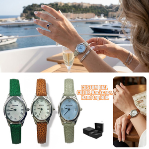 New Oval Beautiful Ladies Watches for Women Girl Simple Leather Strap Quartz Minimalist Wristwatches Casual Watch <b>Clock</b> Gift - Product Image 3