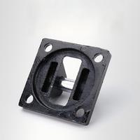 Support de montage double oreille pour vérin pneumatique type CB en fonte peinte noir avec axe à broche