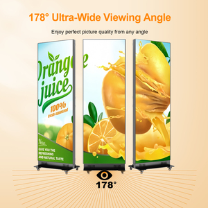Pantalla LED para Póster, Plegable, de 160 Pulgadas, con Soporte de Pie, Pantalla Digital Interior a Todo Color, Brillo de 600cd, HDR Personalizado para Publicidad - Product Image 4