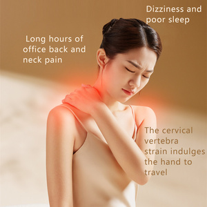 Masajeador de cuello y espalda <span class=keywords><strong>Shiatsu</strong></span>, masajeador de cuello eléctrico con calefacción, masajeador de cuello de amasado 3D de tejido profundo eléctrico - Product Image 4