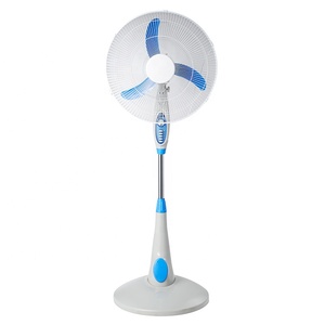 Personnalisé oem usine de plancher de piédestal 16 électronique abs matériel ventilateur de socle rond avec minuterie - Product Image 1