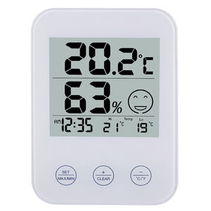 Thermomètre numérique Hygromètre Mètre de température domestique Horloge murale Design moderne Réveil électronique Sans fil Chambre Thermo - Product Image 1