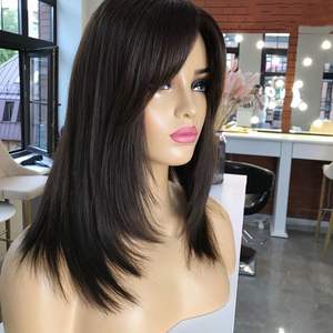 <span class=keywords><strong>Himan</strong></span> hair-base de monofilamento de 120% de densidad para mujer, adorno para la pérdida de cabello, precio al por mayor de fábrica - Product Image 3