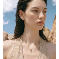 JINYOU 3573 Elegante Collar con Colgante de Circonita Cúbica en Forma de Serpiente Brillante y Cadena Delicada