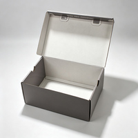 Boîte à chaussures pliable en carton ondulé personnalisée avec logo pour la vente au détail de chaussures de sport, emballage et stockage pour les marques de commerce électronique