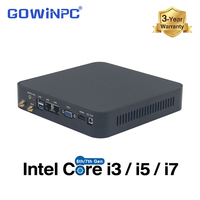 PC industriel Windows 7 Legacy Intel Core i3-6006U i5-6200U avec double sortie d'affichage 6200u 7200u 7500u