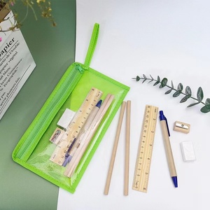 <strong>Wellecos</strong> Customized Logo Eco-friendly Pencil Case Stationery Set Back to School Graduation Office Learning Gift - Product Image 1