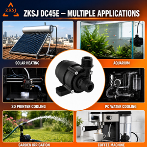 Pompe à eau <span class=keywords><strong>silencieuse</strong></span> compacte ZKSJ, 24 V CC sans balais, 900 L/H, hauteur de refoulement 9 m, pour dispositif de refroidissement liquide de serveur - Product Image 3
