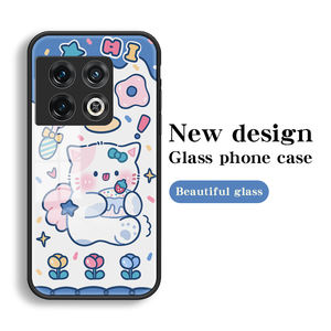 น่ารักการ์ตูนรูปแบบกระจกนิรภัยProtectorเคสโทรศัพท์สําหรับ<span class=keywords><strong>Oneplus</strong></span> 10 Pro 10T 11 <span class=keywords><strong>12</strong></span> <span class=keywords><strong>9</strong></span> สําหรับOne Plus 7T 7 8T 8 Pro 9RTกรอบTPU - Product Image 1