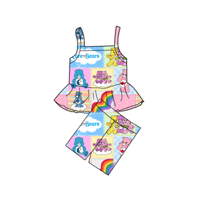 Custom estate Tween da ragazza vestiti giovani top t-shirt pantaloni 2 pezzi completi per adolescenti bambini bambini bambine set di abbigliamento - Product Image 3