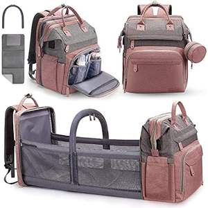 Muestra Gratuita, Fabricante, Personalizado, Moda, Vegano, Piel Sintética, Organizador de Pañales para Mamá, Bolso de Pañales para Bebé, Mochila - Product Image 1