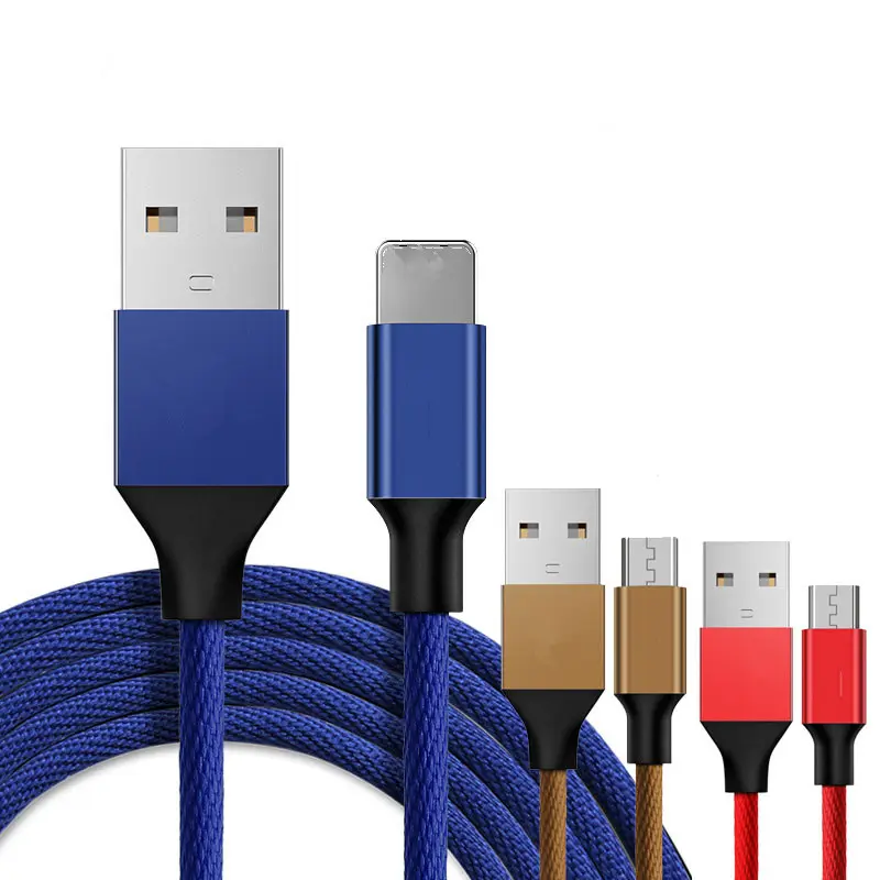 Прочный хлопковый Плетеный usb-порт зарядный кабель для зарядки, оптовая продажа, зарядное устройство для нескольких телефонов