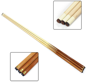 Taco de billar de madera de arce canadiense de una sola pieza de calidad premium, 57 pulgadas, punta de 13 mm, para billar americano y snooker. - Product Image 1