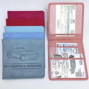 Organizzatore Documenti <span class=keywords><strong>Auto</strong></span> in Pelle Personalizzato con Chiusura Magnetica, Porta Libretto e Assicurazione per Documenti e Carte del Veicolo - Product Image 4