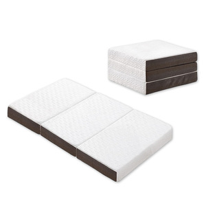 Tri gấp Tatami sàn Mat bọt Nệm cuộn lên 3 inch thoải mái Nhật Bản Tatami bông bộ nhớ bọt nệm - Product Image 2