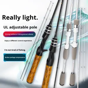 Canne à leurre Marlin avec manche droit en bois Hard Power Slow Action Bottom Carp Fishing Technique - Product Image 2