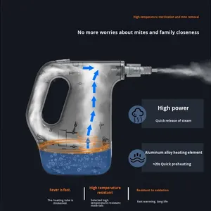 <span class=keywords><strong>Nettoyeur</strong></span> <span class=keywords><strong>Vapeur</strong></span> Portable 1200W, Réservoir d'Eau 300ml, Idéal pour la Maison, la Cuisine, les Taches d'Huile, Nettoyage à Haute Température, les Saletés Tenaces, Toute la Maison - Product Image 2