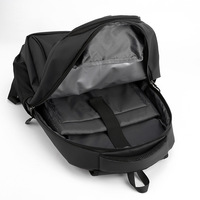 Sac à dos pour ordinateur portable en tissu Oxford imperméable grande capacité, unisexe, avec fermeture éclair, pour affaires et voyages, bretelles à coussin d'air, prise casque