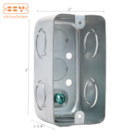 Boîte de prise électrique rectangulaire en acier galvanisé de profondeur de 1 à 7/8 pouces 58361 58361P-COM2