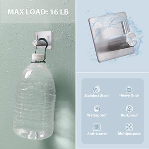 Gancio in acciaio inossidabile personalizzato appendiabiti a parete appendiabiti <span class=keywords><strong>accappatoio</strong></span> senza ganci in metallo <span class=keywords><strong>per</strong></span> punzonatura - Product Image 3