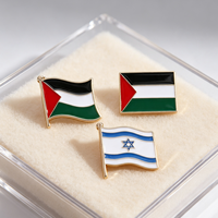 Vente en gros de broches de col personnalisées, badges métalliques, drapeaux palestiniens antiques, unisexe, écologique, pour décoration intérieure, également utilisables comme accessoires de téléphone en métal