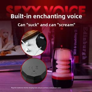 Masturbador Masculino Automático Retráctil a Prueba de Agua con Sensación Realista, Vibración de Frecuencia y Sonido para Ejercicios Adultos - Product Image 4