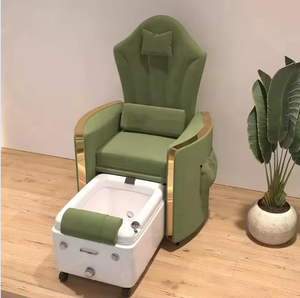 Silla de Pedicura Eléctrica con Asiento Reclinable, Drenaje Automático, Luz LED y Bañera sin Tuberías - Color Personalizable para Salón de Uñas - Product Image 1